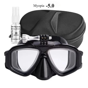 Tempered Lends Diving Mask with GoPro Mount