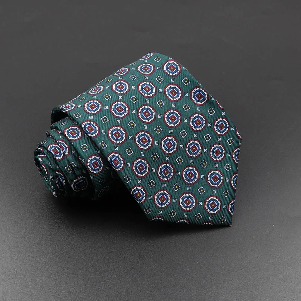 Silk 7.5cm Soft Colorful Novelty Necktie