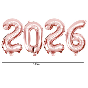 Foil Number New Years Balloon