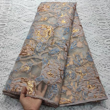 Nigerian Damask Tulle Lace Fabric