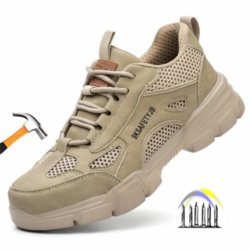 Breathable Lightweight Anti-puncture Protective Steel Toe Shoes