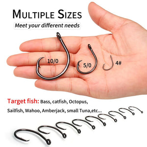 Short Shank Wide Gap Inline Circle Hook