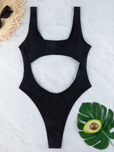 Ribbed One Piece Swimsuit