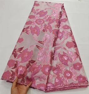 Nigerian Damask Tulle Lace Fabric
