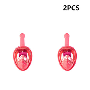 Full Face Snorkel Mask 180 Degree Panoramic View for Kids