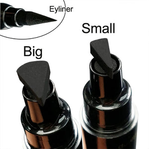 Big Seal Stamp Liquid Eyeliner Fast Drying Double Ended Eyeliner Pen