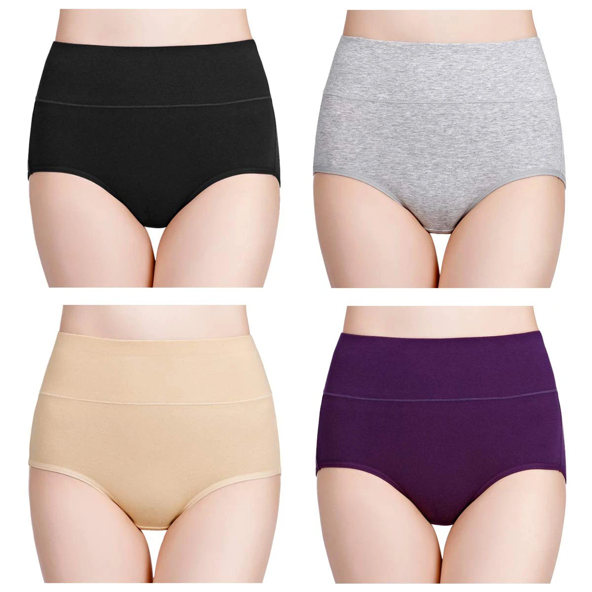 High Waist Cotton High-Waist Abdominal Briefs