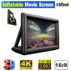 Outdoor Giant Inflatable Blow Up Home Theater Projection Screen With Blower & Accessories