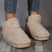 Warm Solid Color Slipper Boots