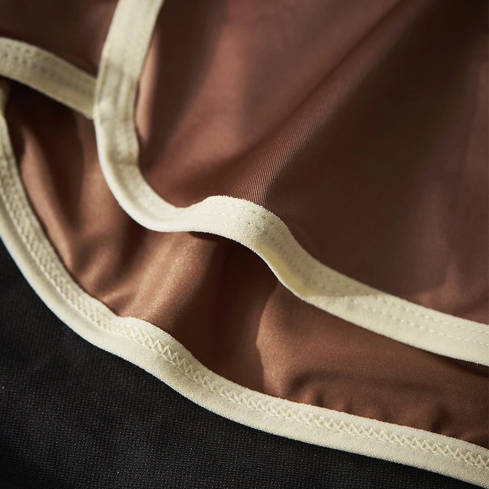 3PCS Solid Satin-like Boxers
