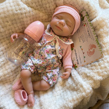 Open Mouth Pascale Full Body Silicone Reborn Girl Doll With Painted Skin