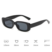 Cute Frosted Rectangle UV400 Sunglasses O