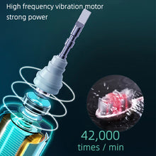 Electric Rotary Cleaning USB Rechargeable Toothbrush with 10 Heads