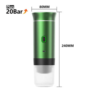Wireless Electric Portable Espresso Coffee Machine for Car & Home Camping