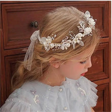 Bridal Pearl Floral Wreath Hair Headdress