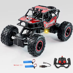 1:16 2WD Car with LED Light 2.4G 20KM/H High Speed Off-Road Climbing Remote Control Car