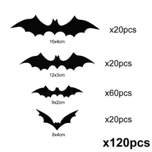 Halloween 3D Black Bat Wall Stickers