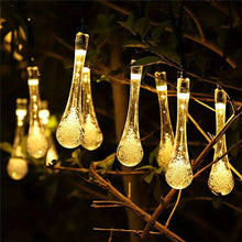 Solar Water Drops Led String Lights