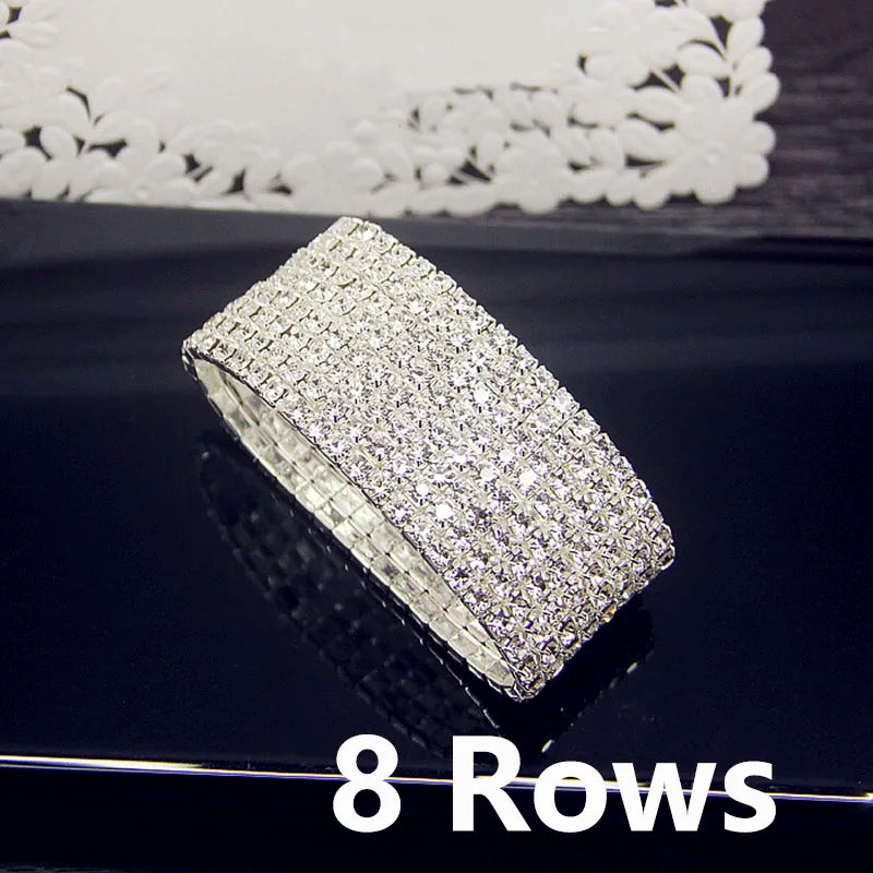 AAA Cubic Zirconia Crystal Elastic Bracelet