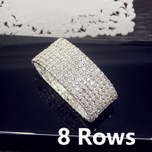 AAA Cubic Zirconia Crystal Elastic Bracelet