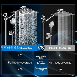Chrome Plated Concealed Stainless Steel Pressurized Shower Head Set