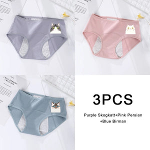 3PCS Large Flow Menstrual Briefs