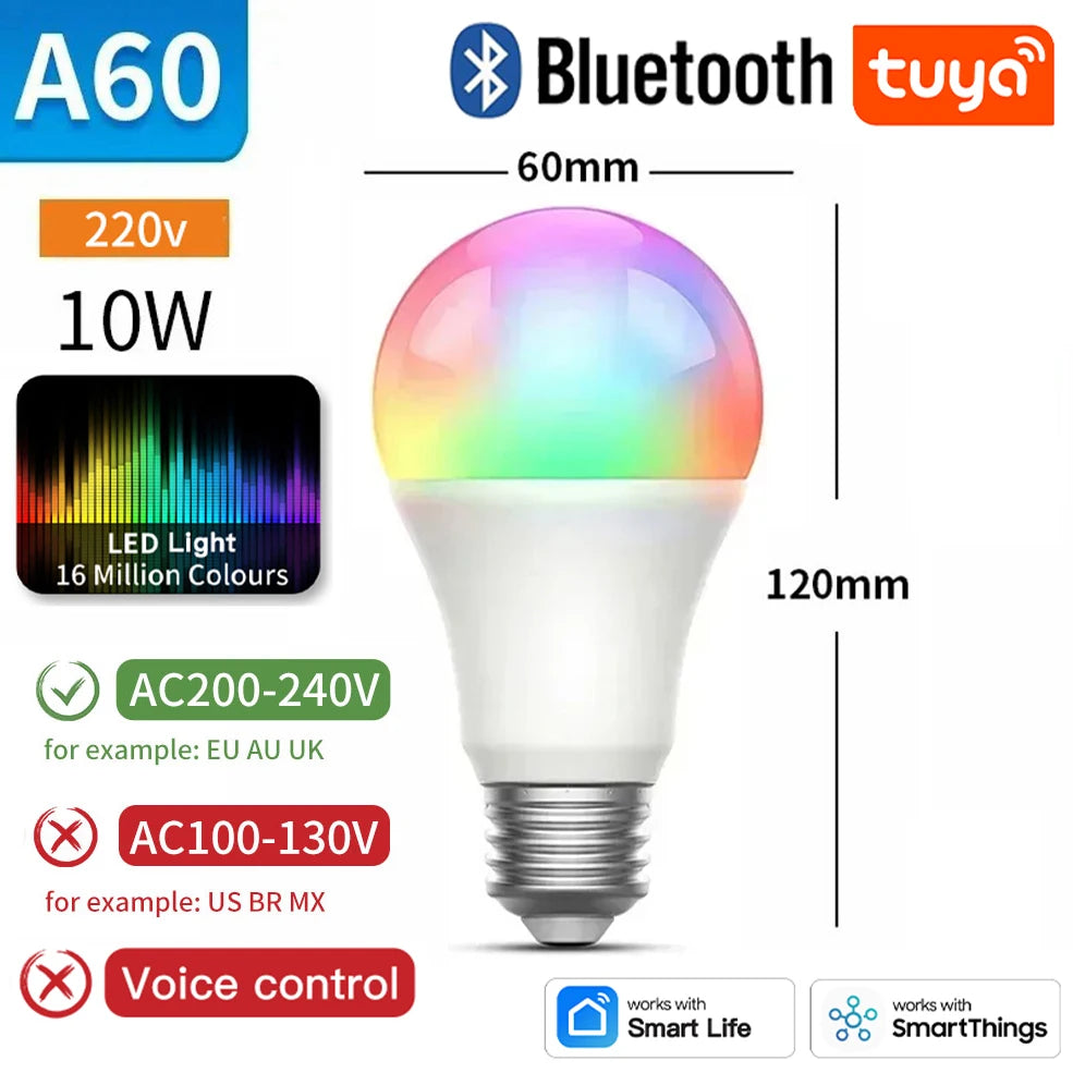 TNCE Tuya E27 WIFI Zigbee Bluetooth Dimmable Light with Alexa Google Home