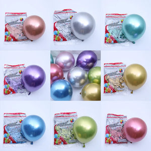 50 pcs 5" Chrome Metallic Helium Balloons