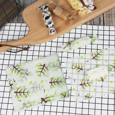 100Pcs Candy Wrappers Wax Paper Sheets
