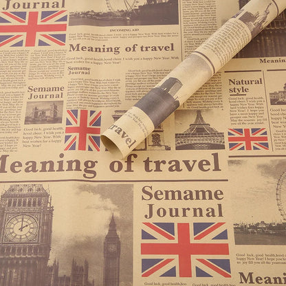 Retro Crafting Wrapping Paper