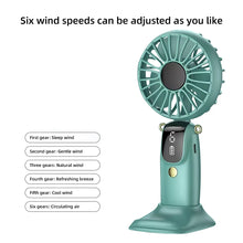 Handheld Mini Foldable Portable Neck Hanging Fans 5 Speed
