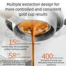 CAFOVO CG01 15 Bar 58mm Semi-Automatic Espresso Machine with 30-Step Grinder Cold Brew