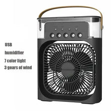 3 In 1 Small Air Cooler LED Night Light Portable Humidifier