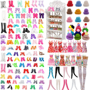 30 Different High Heel Shoes Boots For 11.8" Dolls