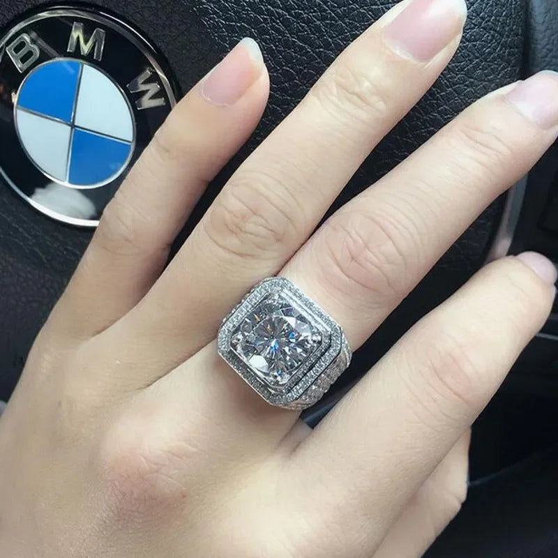 925 Sterling Silver 2ct Simulated Diamond Ring