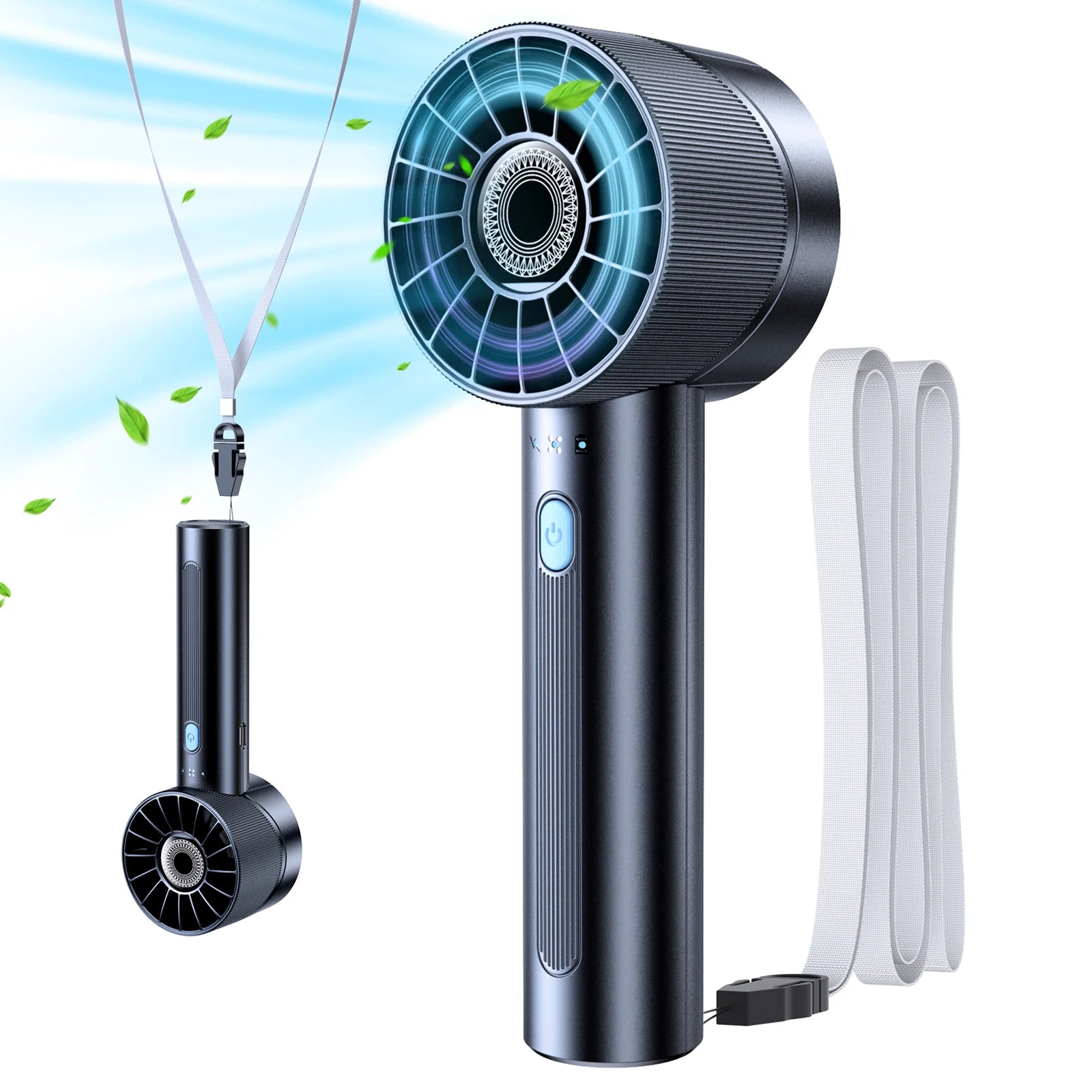Portable Mini Handheld 4-Speed Neck Fan
