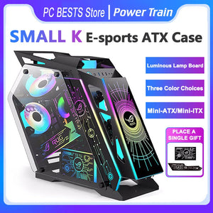 Power Train Small K E-sports Side Glass Support M-ATX MINI-ITX Mainboard 240 Water Cooler Game Chassis