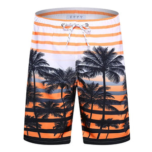 Colorful 3D Print Graphic Swim Trunks