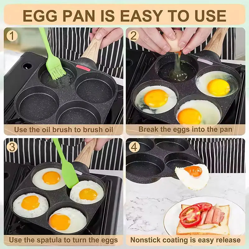 2/4-Hole Non-stick Omelet Pan