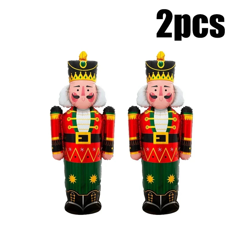 3PCS Christmas Inflatable Toy Balloon Soldier Snowman