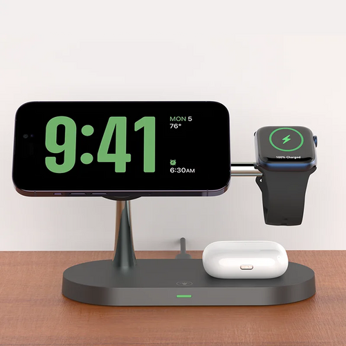 3 in 1 Wireless Charger Stand For iPhone & Apple Watch & Airpods