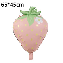 Multipack Strawberry Aluminum Film Birthday Balloons