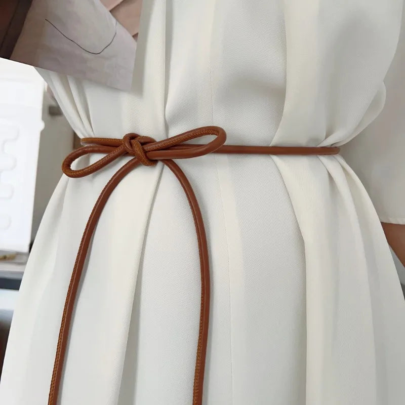 Round Thin Rope Belt