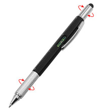 Multi-function 6 In1 Metal Ballpoint Pen Screwdriver