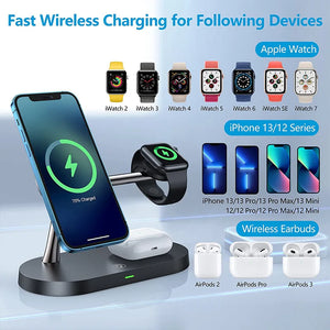 3 in 1 Wireless Charger Stand For iPhone & Apple Watch & Airpods