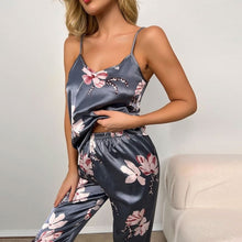 Sleep Top with Long Pant Floral Print Pajamas