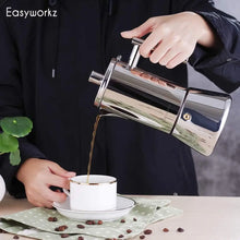 Easyworkz Diego Stovetop Espresso Maker Stainless Steel Italian Coffee Machine