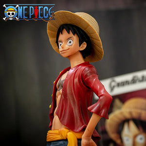 28cm Confident Smiley Luffy Three Form Face Changing Doll Action Figurine