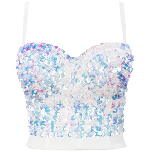 Rhinestone Sequined Cami Top