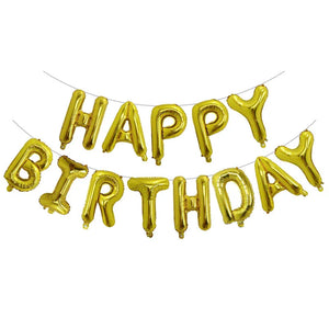 13pcs Happy Birthday Decoration Balloons Pink Blue Letter Foil Ballons Set Birthday Party Decor Air Globos Balony Anniversaire
